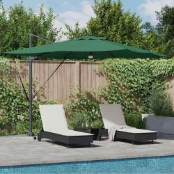 Parasol Roma Vert 286 x 284 x 270 cm Aluminium et polyester