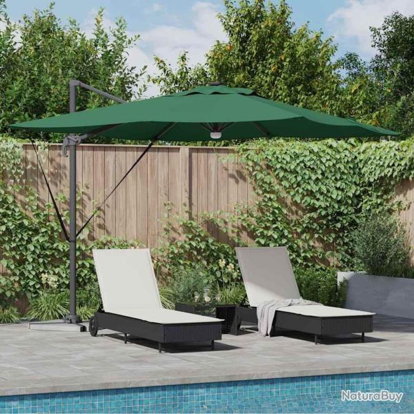 Parasol Roma Vert 286 x 284 x 270 cm Aluminium et polyester