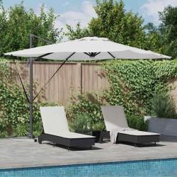 Parasol Roma Beige 286 x 284 x 270 cm Aluminium et polyester