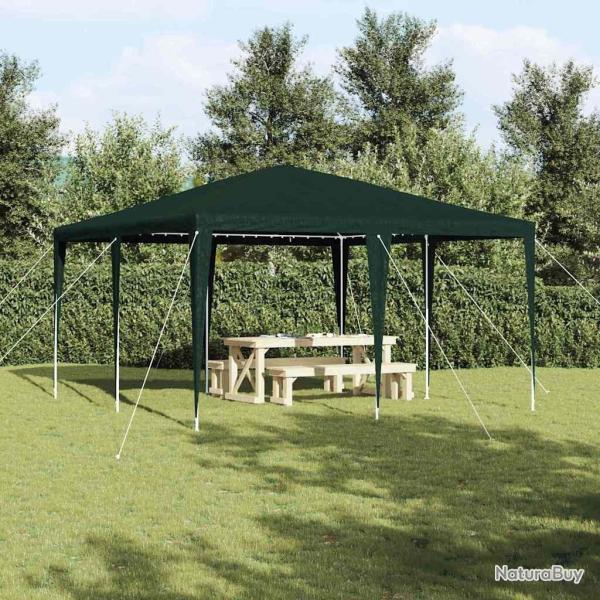 Tente de f�te Vert 400 x 400 x 266 cm Poly�thyl�ne et acier