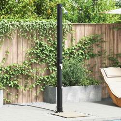 Douche solaire ext&eacute;rieure Noir 217 cm PVC et Aluminium