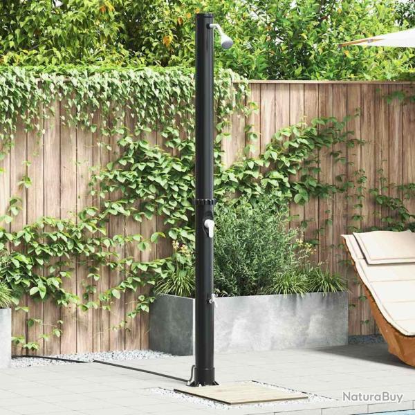 Douche solaire ext�rieure Noir 217 cm PVC et Aluminium