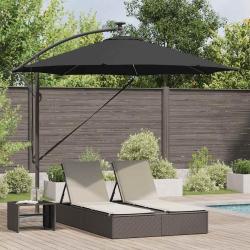 Parasol Noir 294 x 294 x 248 cm Polyester et Aluminium