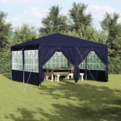 Tente de f&ecirc;te Bleu 400 x 400 x 266 cm Poly&eacute;thyl&egrave;ne