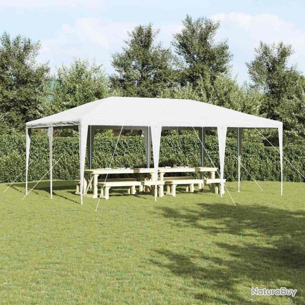 Tente de f�te Blanc 600 x 400 x 266 cm Poly�thyl�ne et acier