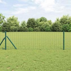 Cl&ocirc;ture Euro Vert 0.4 x 25 m Fer rev&ecirc;tu de PVC