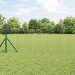 Cl&ocirc;ture Euro Vert 0,6 x 50 m Fer rev&ecirc;tu de PVC