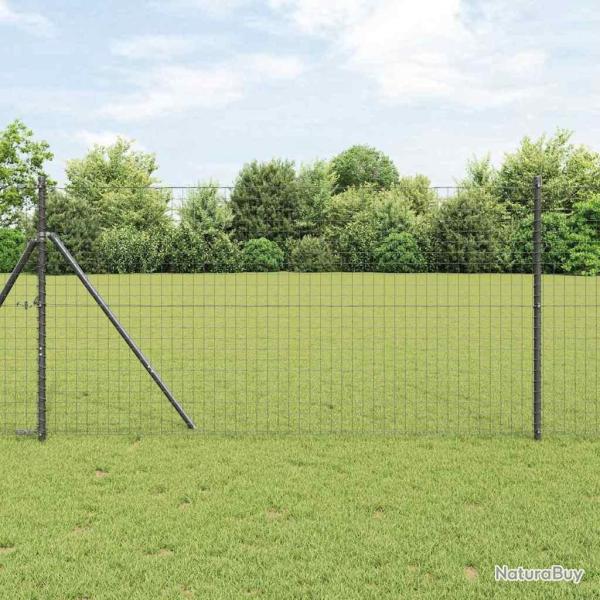 Cl�ture Euro Gris 1 x 25 m Fer rev�tu de PVC