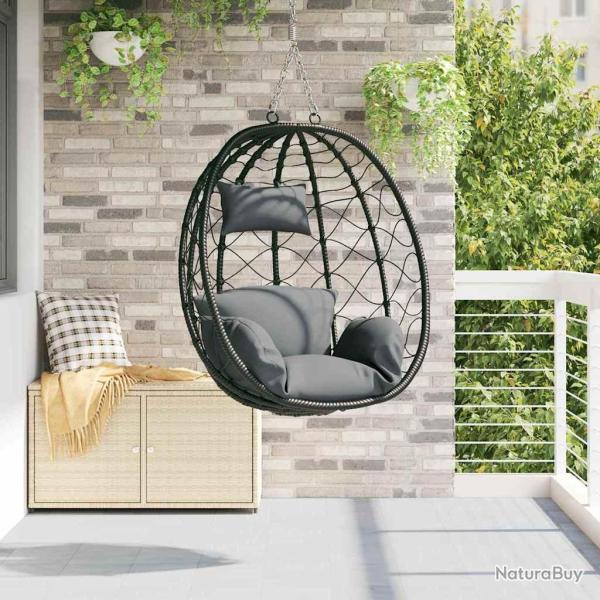 Chaise suspendue Anthracite 91,5 x 54,5 x 107 cm polyrotin