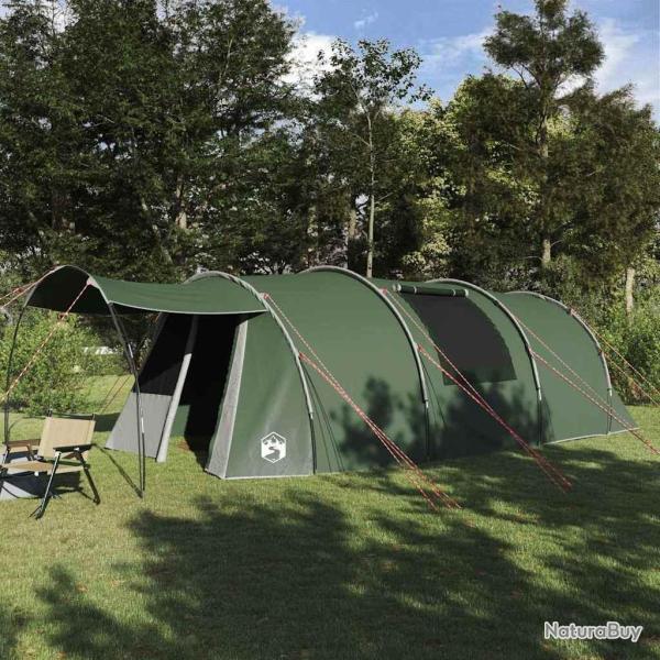 Tente tunnel 4 personnes Vert et blanc 740 x 370 x 220 cm