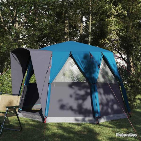 Tente de cabine 3 personnes Bleu et gris 320 x 320 x 203 cm