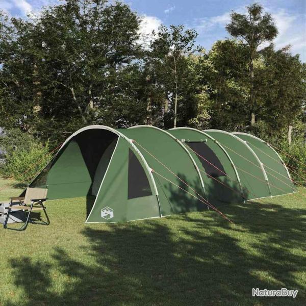 Tente Tunnel 6-Persoons Vert et blanc 890 x 470 x 220 cm