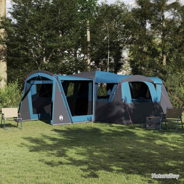 Tente familiale 20 personnes Bleu et gris 745 x 700 x 217 cm