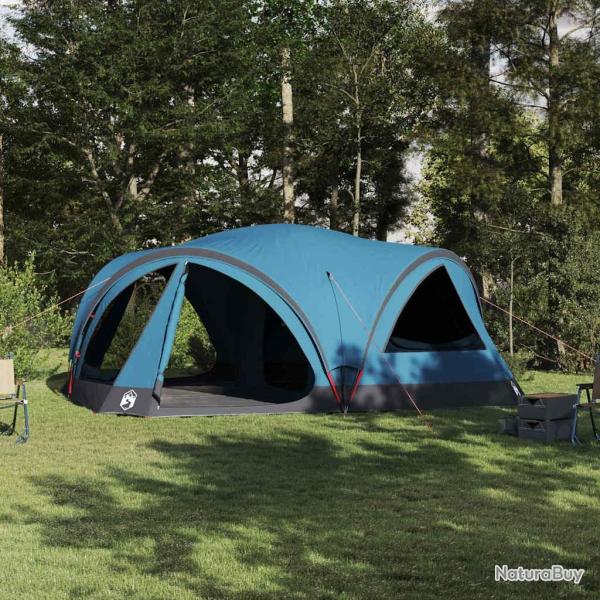 Tente familiale 10 personnes Bleu et gris 460 x 430 x 214 cm