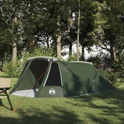 Tente Tunnel 3 Personnes Vert et blanc 328 x 228 x 115 cm