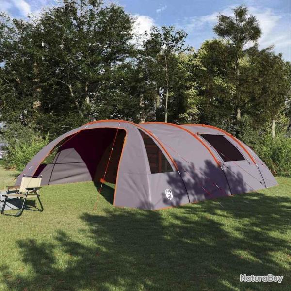 Tente Tunnel 6-Persoons Gris et orange 700 x 590 x 215 cm