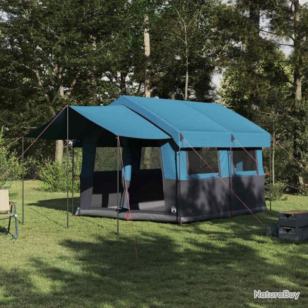 Tente familiale 4 personnes Bleu et gris 324 x 255 x 230 cm