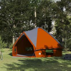 Tente Teepee 10 personnes Gris et orange 567 x 470 x 242 cm