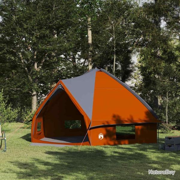 Tente Teepee 10 personnes Gris et orange 567 x 470 x 242 cm