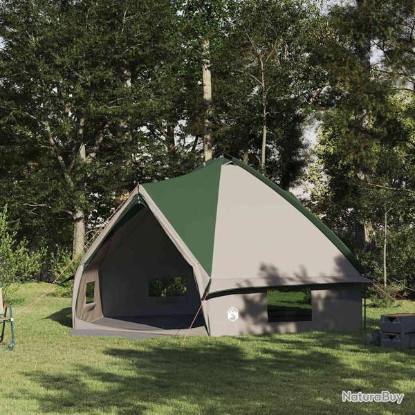 Tente Teepee 10 personnes Vert et blanc 567 x 470 x 242 cm