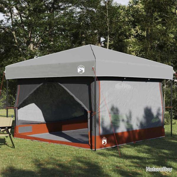 Tente int�rieure 7 personnes Gris et orange 300 x 300 x 250 cm