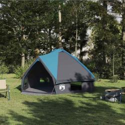 Tente Teepee 6 personnes Bleu et gris 431 x 366 x 185 cm