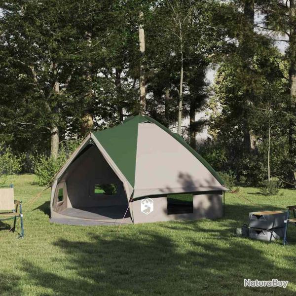 Tente Teepee 6 personnes Vert et blanc 431 x 366 x 185 cm