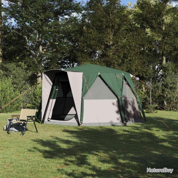 Tente de Campagne 6-Personnes avec toit Vert 425 x 396 x 222 cm
