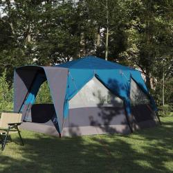 Tente cabine 7 personnes avec toit Bleu 400 x 350 x 212 cm