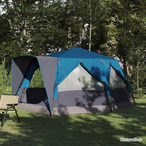Tente cabine 7 personnes avec toit Bleu 400 x 350 x 212 cm