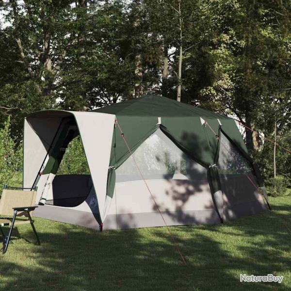Tente cabine 7 personnes avec toit Vert 400 x 350 x 212 cm