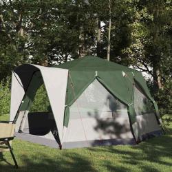 Tente de camping 5 personnes Vert et blanc 333 x 317 x 194 cm