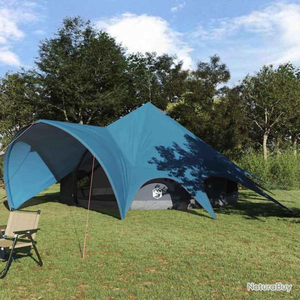 Tente Teepee 7-Personnes Bleu et gris 600 x 600 x 347 cm