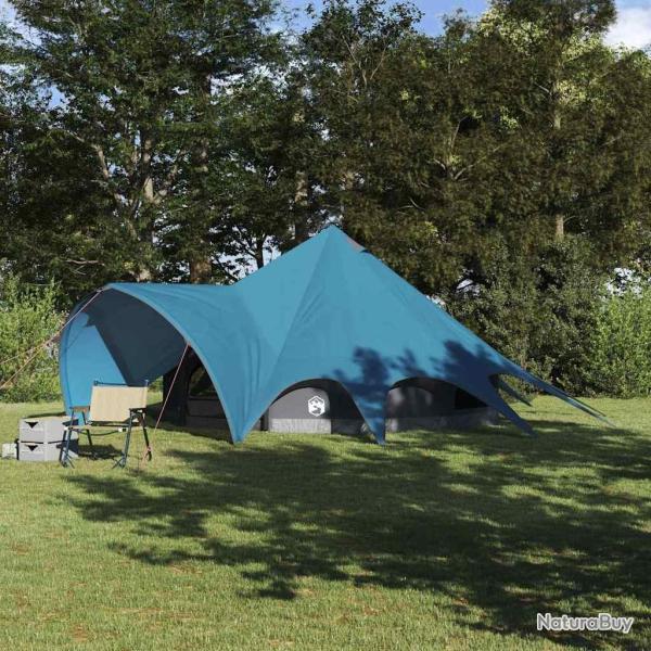 Tente Teepee 5 personnes Bleu et gris 415 x 415 x 247 cm