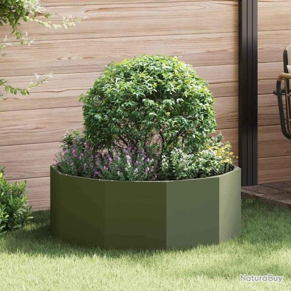Jardini�re Vert olive 90 x 90 x 35 cm Acier