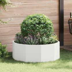 Jardini&egrave;re Blanc 90 x 90 x 35 cm Acier