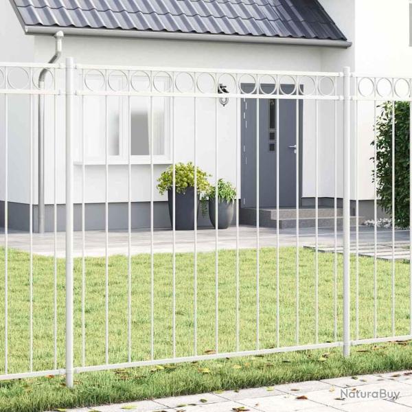 �l�ment de cl�ture Assen Blanc 170 x 200 cm Acier