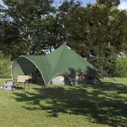 Tente Teepee 5 personnes Vert et gris 415 x 415 x 247 cm