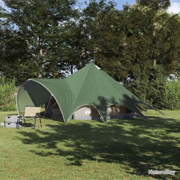 Tente Teepee 5 personnes Vert et gris 415 x 415 x 247 cm