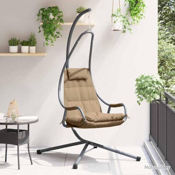 Chaise suspendue Taupe 94 x 107 x 196,5 cm Acier