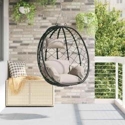 Chaise suspendue Taupe 91,5 x 54,5 x 107 cm polyrotin