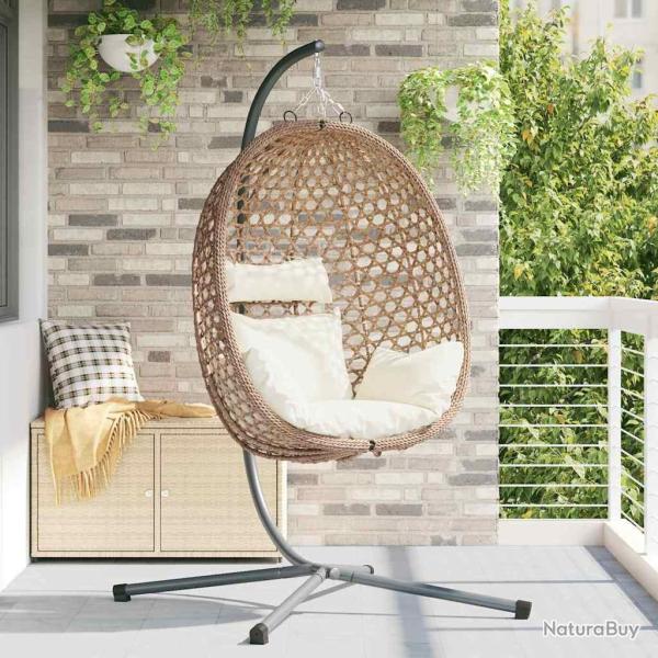 Chaise suspendue Cr�me claire 104 x 100 x 191 cm polyrotin