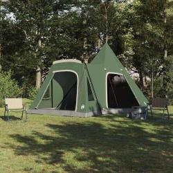 Tente Teepee 5 personnes avec toit Vert 545 x 450 x 295 cm