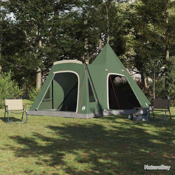 Tente Teepee 5 personnes avec toit Vert 545 x 450 x 295 cm