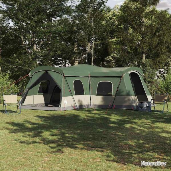 Tente 16 personnes avec toit avec �vent Vert 680 x 510 x 210 cm