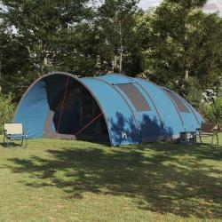 Tente Tunnel 8-Personnes avec toit Bleu 710 x 460 x 245 cm