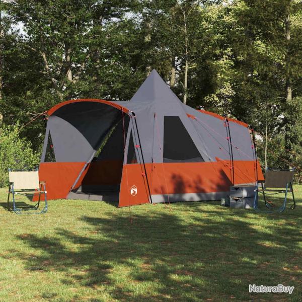 Tente Teepee 8 Personnes Gris et orange 720 x 465 x 295 cm