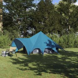 Tente Teepee 3 personnes Bleu et gris 312 x 312 x 197 cm