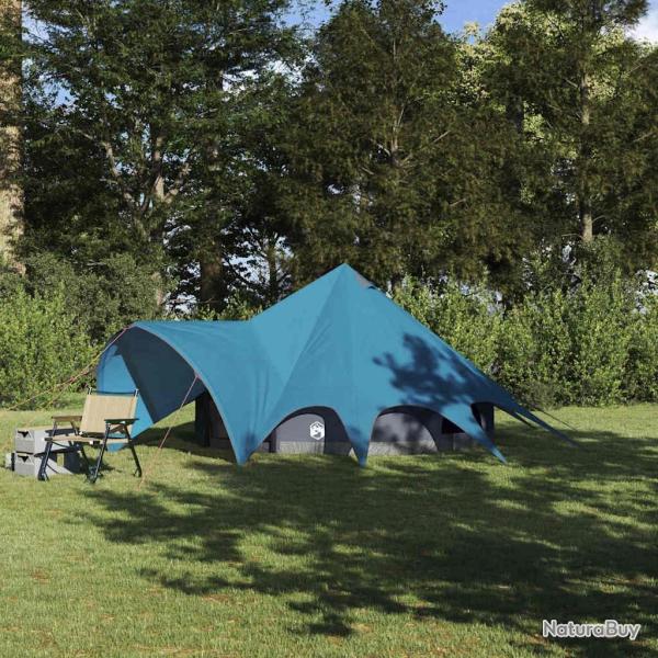 Tente Teepee 3 personnes Bleu et gris 312 x 312 x 197 cm