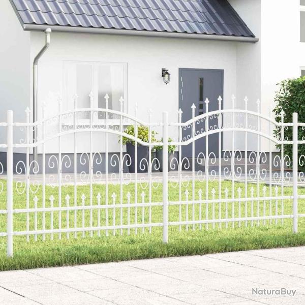 Cl�ture de jardin Kampen Blanc 240 x 140 cm